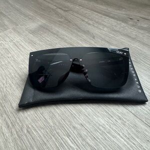 Quay Australia Black Shield Sunglasses